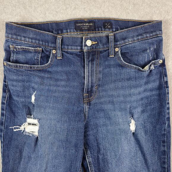 Lucky Brand Jeans Womens Size 10/30 Midrise Boyfriend Sienna Distressed - Picture 4 of 16